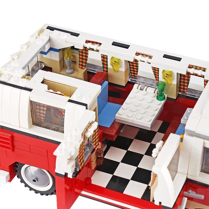 【国内発送・送料込み】箱なし LEGO互換 フォルクスワーゲン ワーゲンバス キャンピングカー T1_画像6