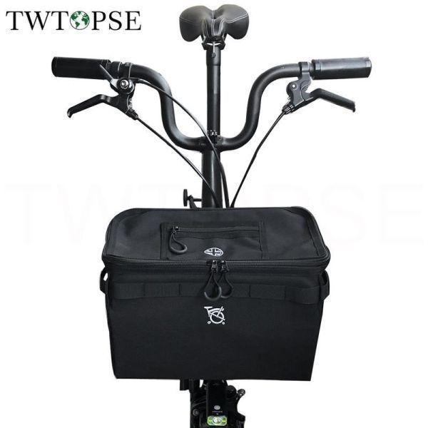 Twtopse-15lミニ自転車バスケット ブロンプトン折りたたみ自転車バッグ ポータブルサイクリングバッグ 3つ：SNg004_画像2