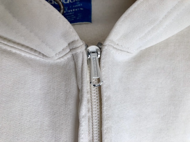 ホワイト 白 アディダスフランス製デカロゴパーカー ヴィンテージ ジャージ 70s VENTEX adidas made in FRANCE 青タグ サッカー代表 W杯_画像8