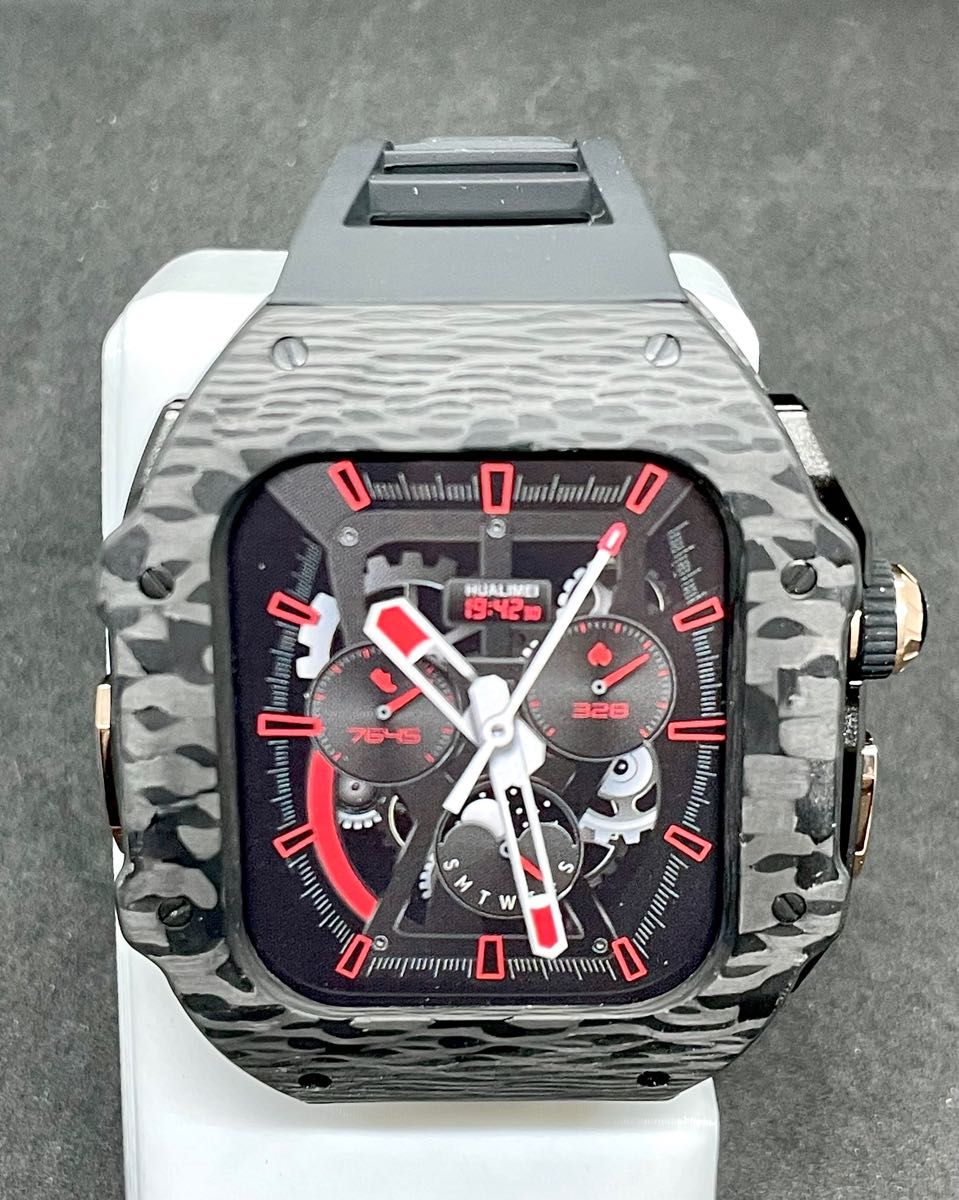 正規逆輸入品 49mm クリア赤 apple watch ultra ポリカーボネート