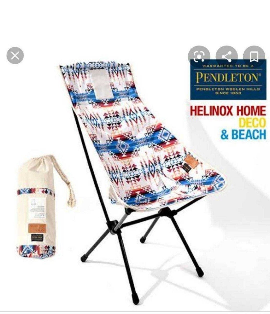 Helinox ヘリノックス PENDLETON ペンドルトン 2021限定 サンセットチェア DECO&BEACH  チェアツー