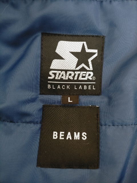 格安 STARTER BLACK LABEL × BEAMS スターターブラックレーベル ビームス別注 ビッグコート 中綿入り ロング ベンチコート L_画像8