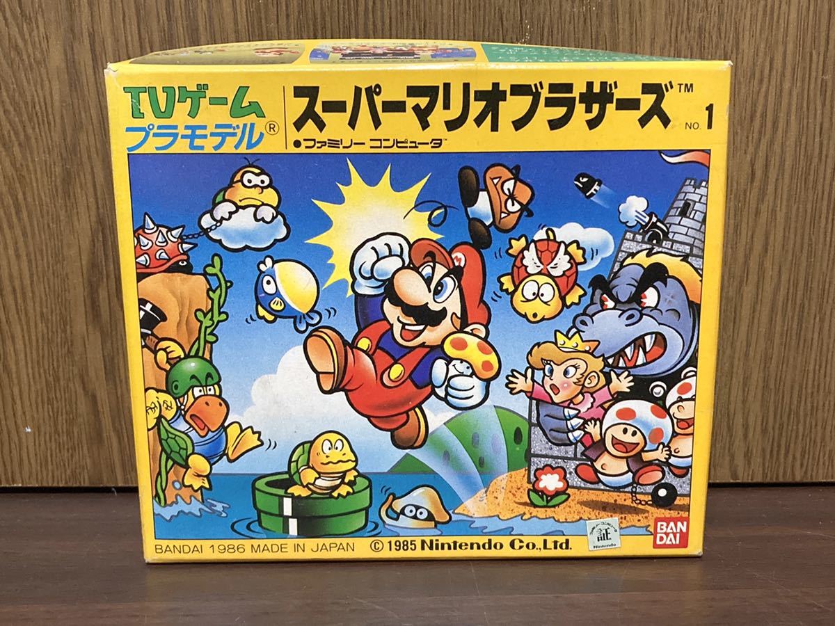 1986 Showa Retro BANDAI TV игра пластиковая модель super Mario SUPER MARIO BROTHERS сделано в Японии MADE IN JAPAN Famicom nintendo Nintendo