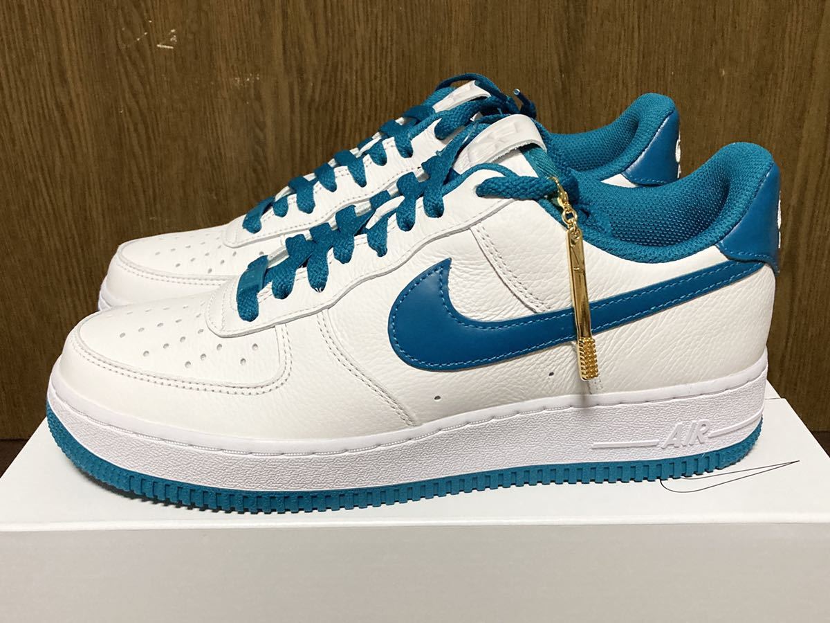 22年製 NIKE AIR FORCE 1 BY YOU ANNIVERSARY ナイキ エアフォース AF1【DO7416-991】ブライトスプルース レザー LEATHER 天然皮革 US8.5_画像8