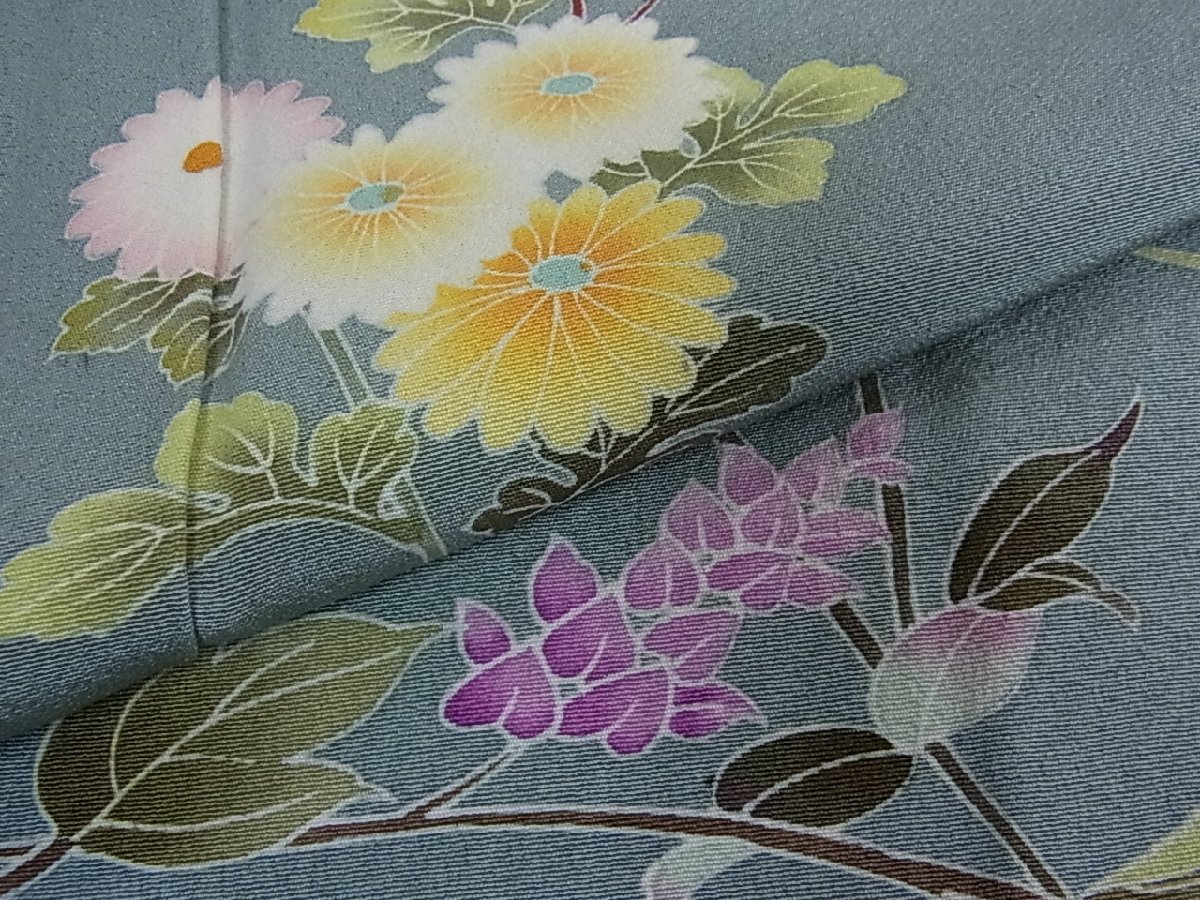 花美人着物 京加賀友禅 松本健一 訪問着 枝花文 逸品 ic0768
