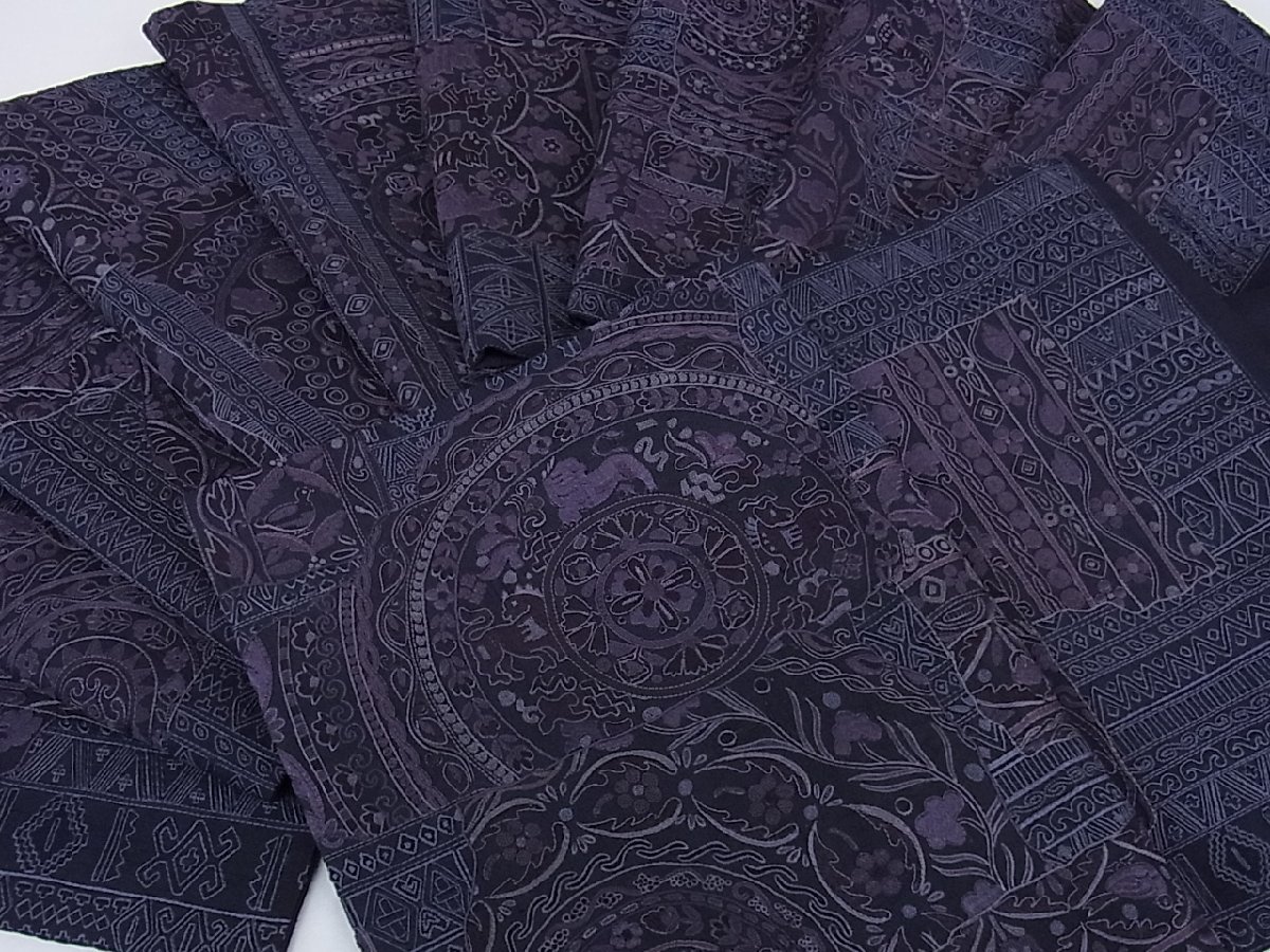 花美人着物 極上 中国三大刺繍 相良刺繍 総刺繍 六通柄袋帯 紬地 鳥獣 ...
