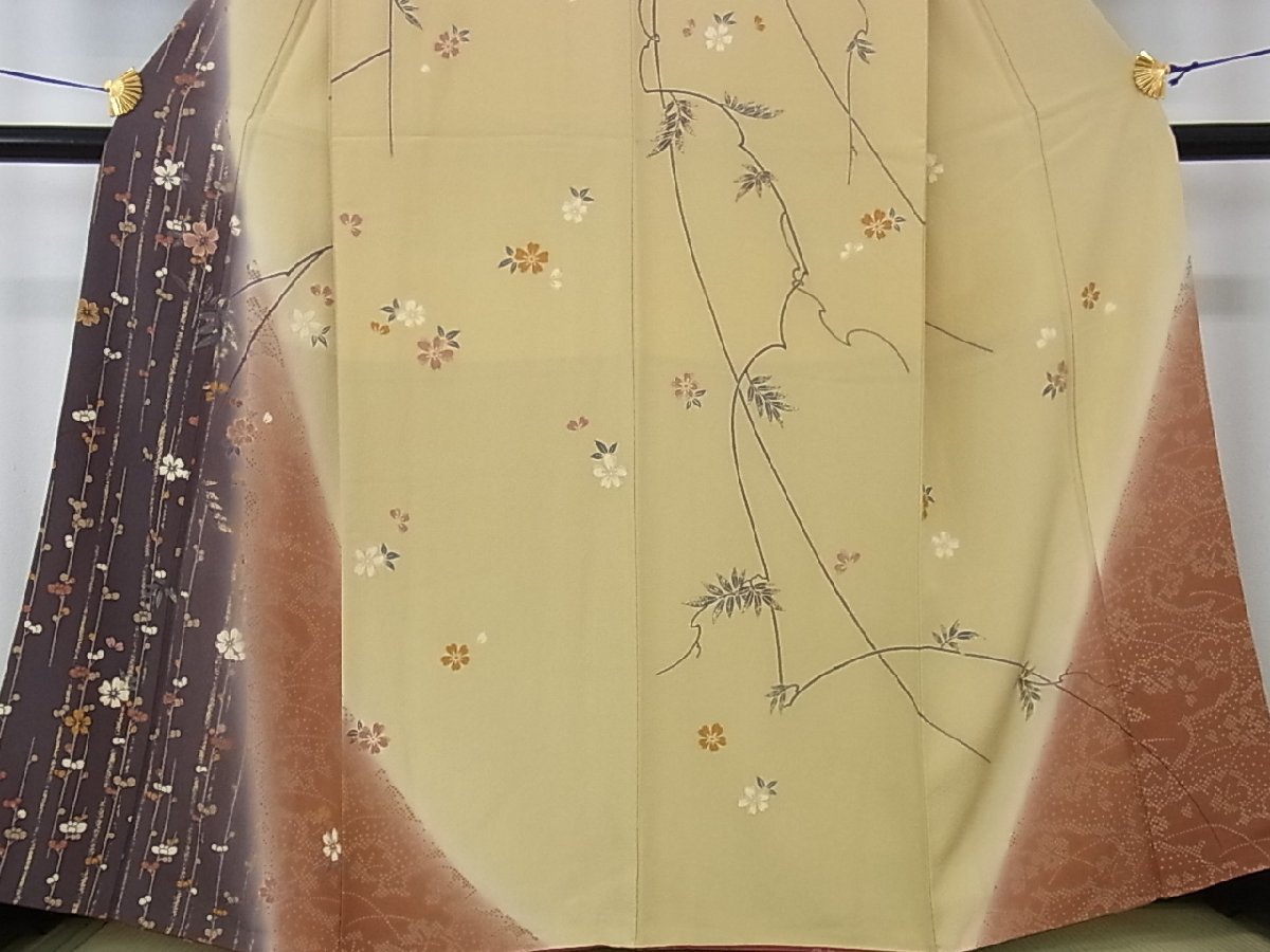 花美人□付下げ 舞花文 暈し染め rt2124 金彩 逸品 付下げ | huroncmh.org