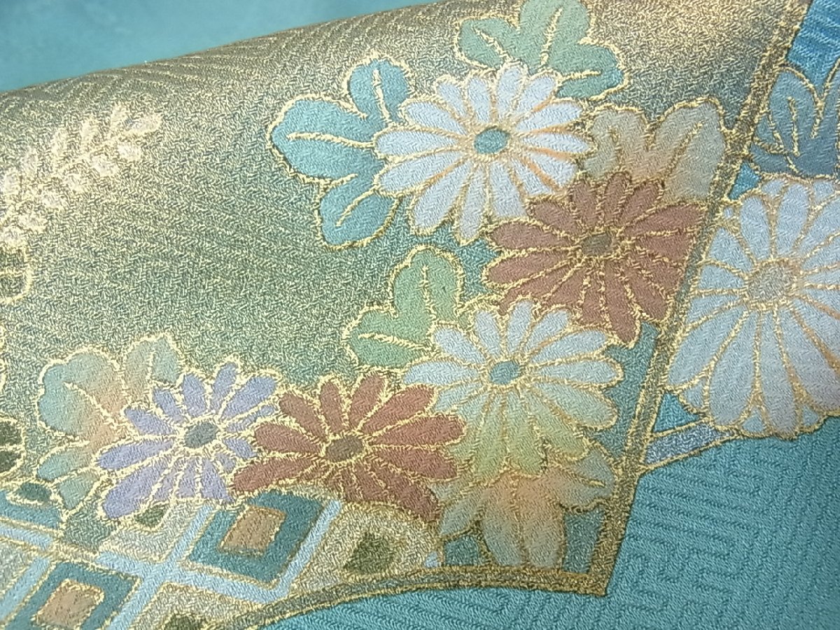 花美人着物 訪問着 地紙草花文 暈し染め 金彩 逸品 re1277