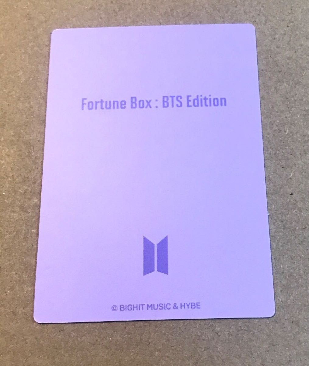 BTS FortuneBox .MERCH Box#6トレカナム