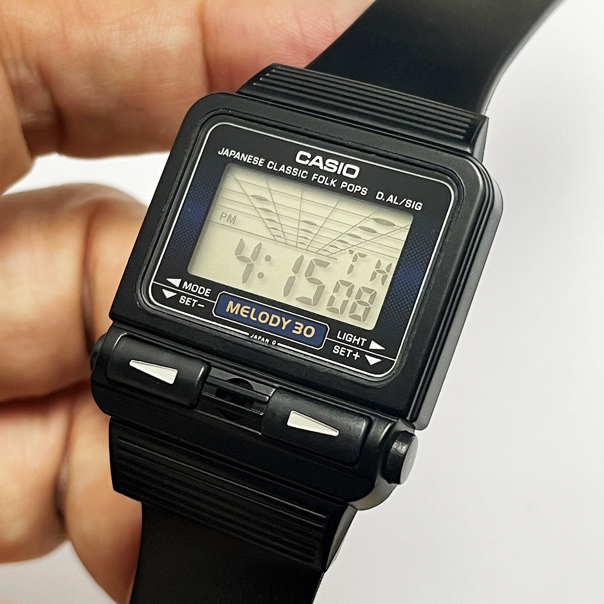 カシオ　メロディーアラーム デジタル CASIO MELODY ALARM M-31 M-30 473 レア 希少 珍品 美品 ビンテージカシオ チプカシ　チープカシオ_画像3