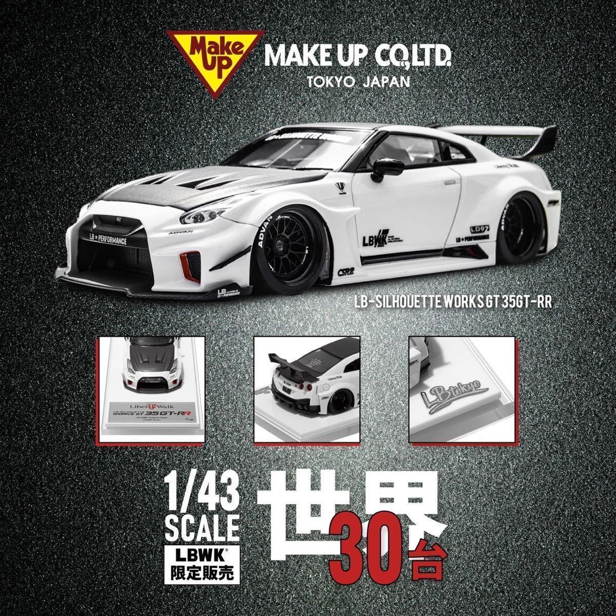 ★LBWK限定★メイクアップ　アイドロン　1/43 LB-SILHOUETTE WORKS GT 35GT-RR MAKEUP EIDOLON limited30pcs