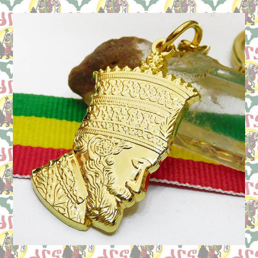 ダブロク【drs】デザイン 2D/3D キーホルダー エチオピア 勲章 メダル エチオピア ハイレセラシエ皇帝 LIONOFJUDAH_画像2