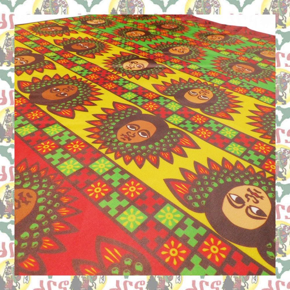 【drs】ラスタ旗 Ethiopian Angel 70cm x 90cm 壁飾り レゲエ フラッグ ライオン ラスタ JAH ETHIOPIA MOA AMBESSA_画像4