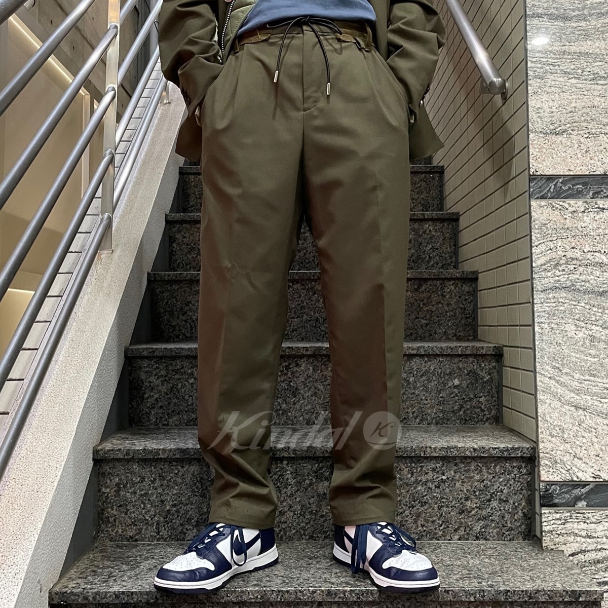 Sacai サカイ 22AW Suiting Pants スーチングベルテッドイージーパンツ