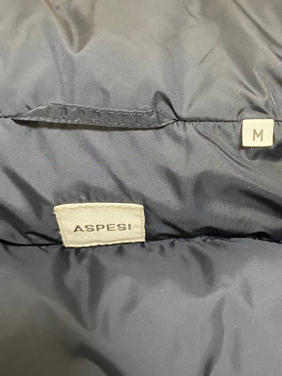 ■ASPESI(アスペジ)ダウンベスト ルーマニア製 サイズ:M カラー:ネイビー 代理店:フィーゴ_画像6