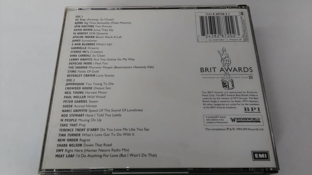 E144 ☆ VARIOUS ARTIST / BRIT AWARDS 1994 [ 輸入盤 ] ☆_画像6