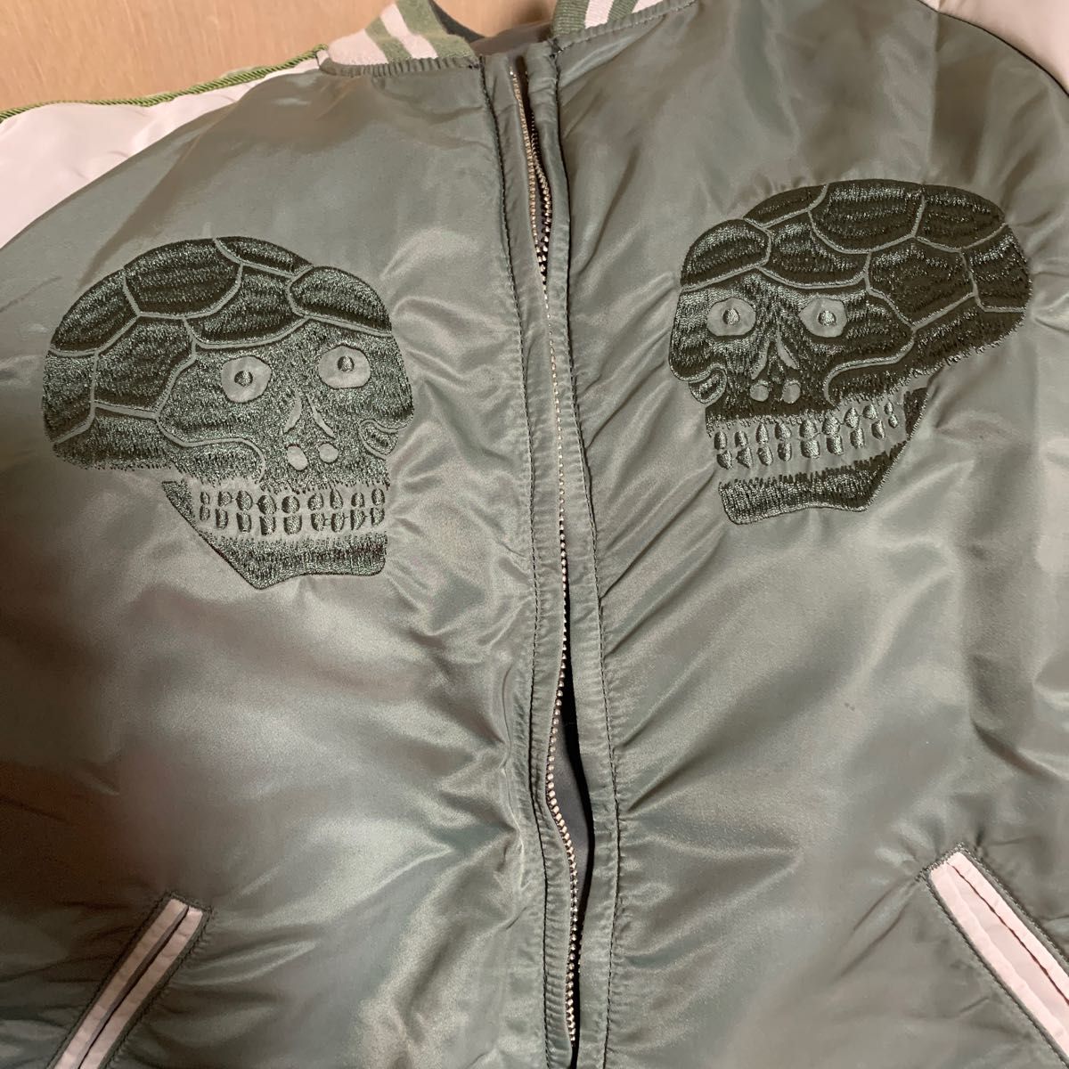 ALPHA INDUSTRIES スカジャン リバーシブル MA1 ミリタリー 刺繍