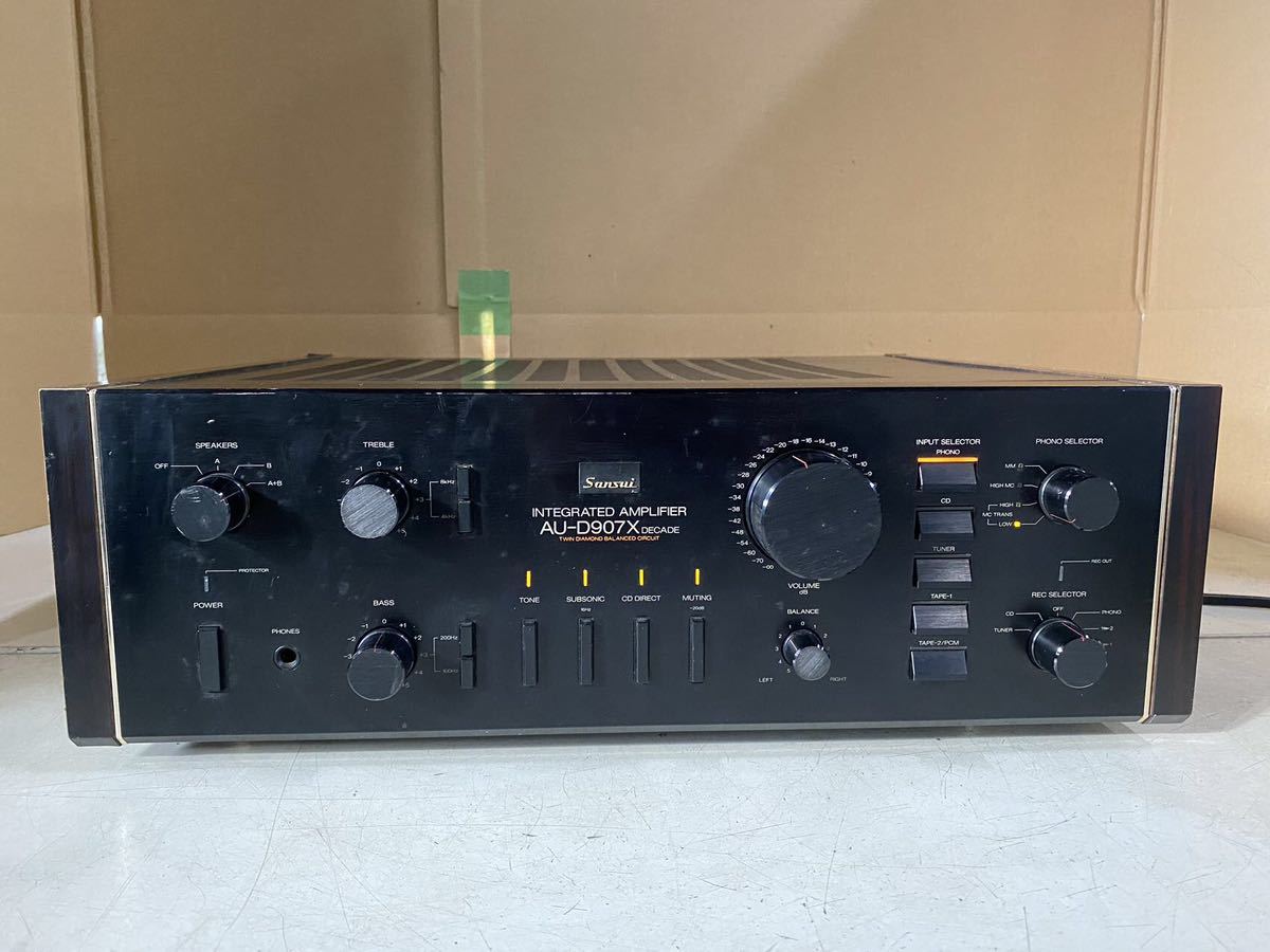 保証書付】 SANSUI サンスイ AU-D907X DECADE プリメインアンプ 通電