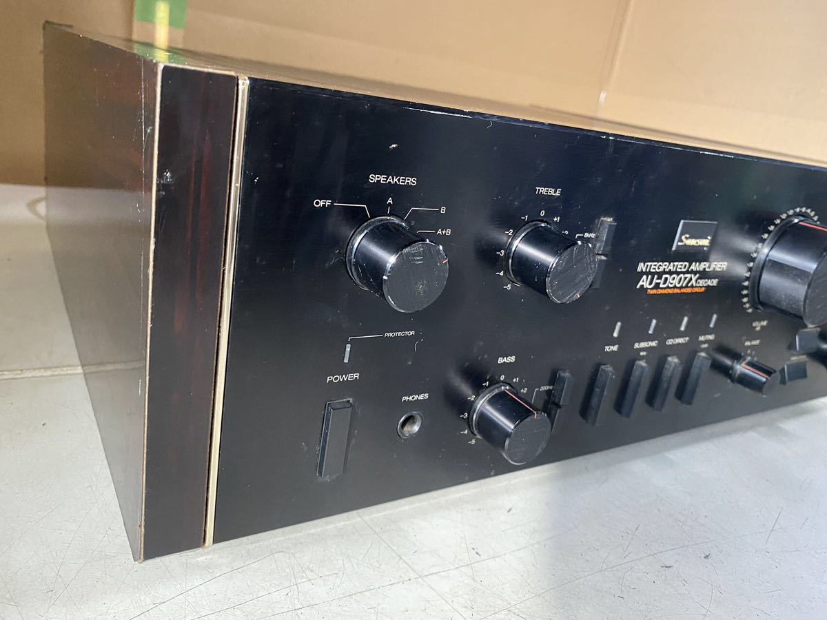 SANSUI サンスイ AU-D907X DECADE プリメインアンプ 通電/ジャンク SANSUI サンスイ AU-D907X DECADE プリメインアンプ 通電/ジャンク