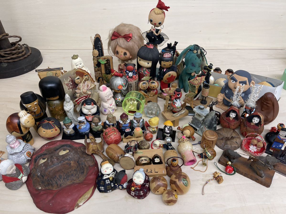 ヤフオク! - 昭和レトロ 民芸品 こけし お土産 郷土玩具 日本人形 人...