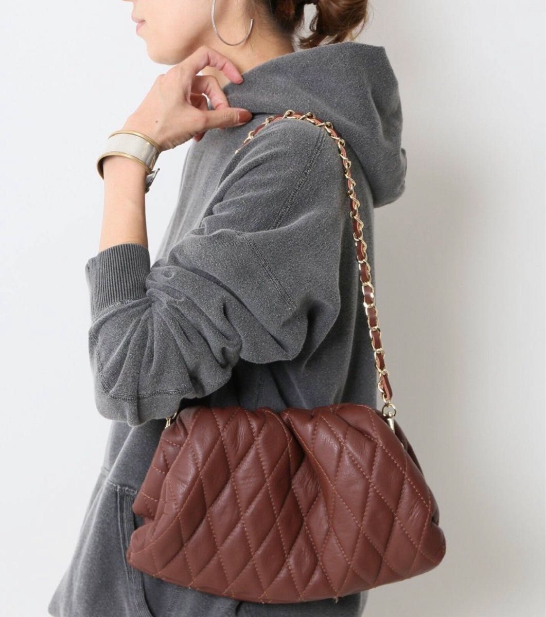 AULENTTI キルティングレザーチェーンBAG 【AULENTTI】2Way Quilting
