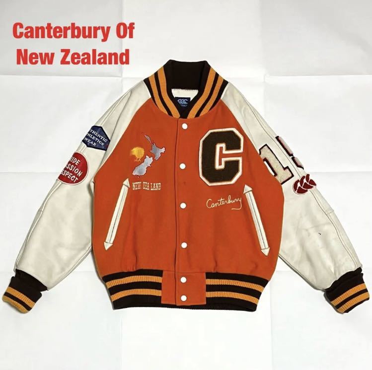 国内発送 canterbury 牛革スタジャン