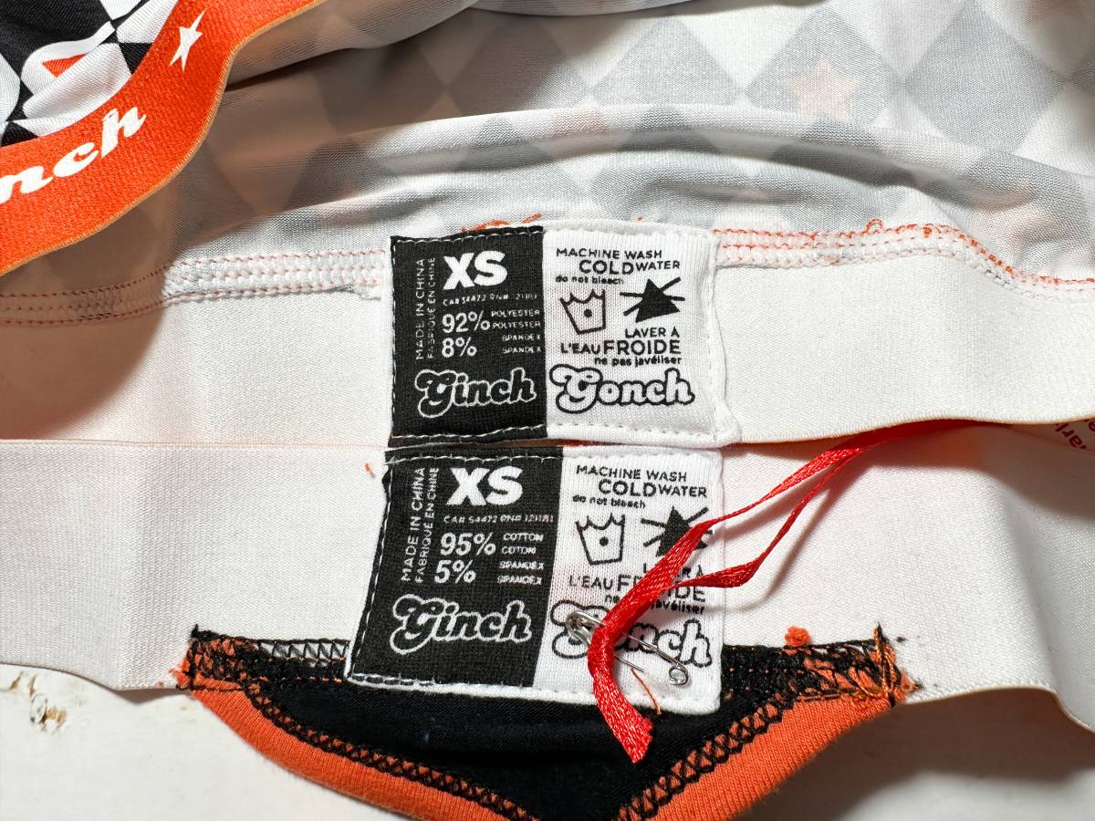 [ prompt decision ]Ginch Gonch silver chigonchi lady's inner set underwear set T-back sports bra Rock Me abroad XS