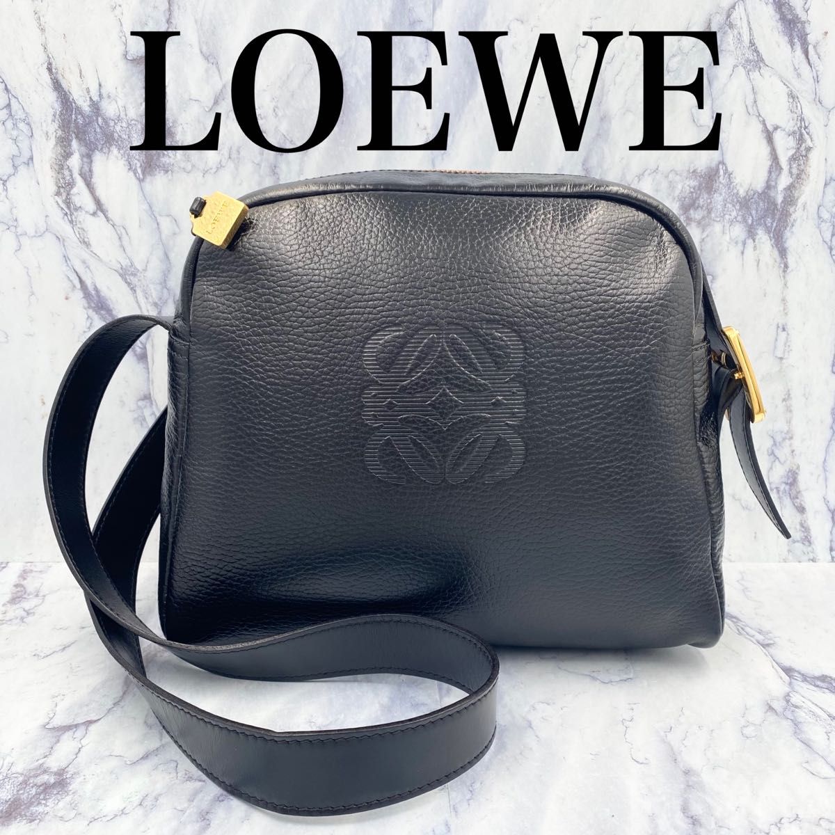 LOEWE ロエベ Tポーチ ショルダーバッグ ピンク ベージュ レザー | www