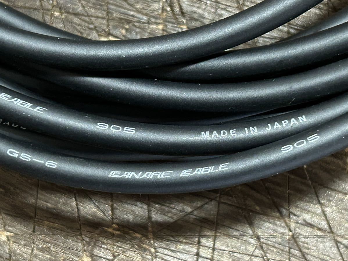 [GM]Canare Cable カナレ・ケーブルGS-6 + Canare F16 フォンコネクター2個使用 エレキギター&ベース用シールドト S/S 7.0m _画像5