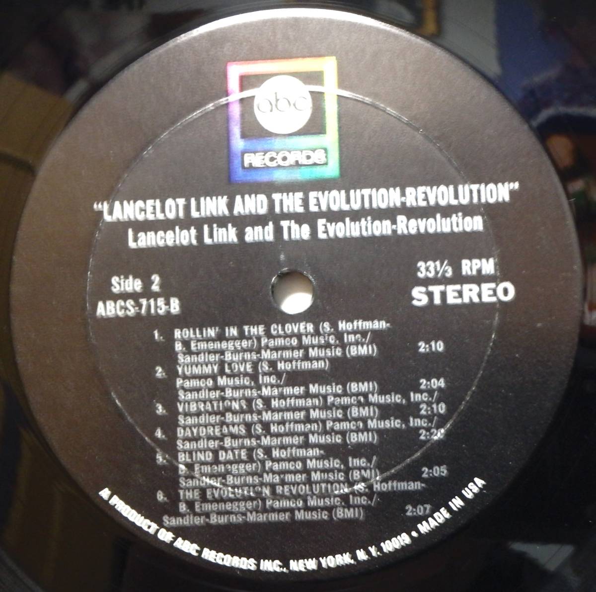 【SR804】LANCELOT LINK AND THE EVOLUTION REVOLUTION「Same」, 70 US Original　★ポップ・サイケ/バブルガム・ポップ_画像6