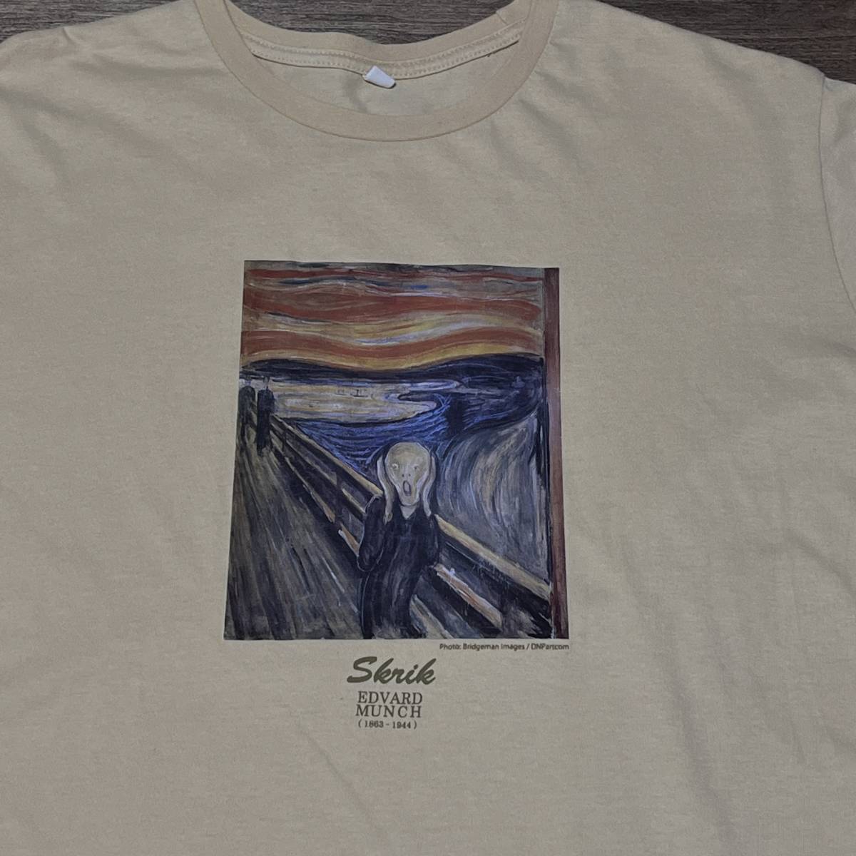 エドヴァルド・ムンク 叫び Tシャツ Edvard Munch Munch he Scream　shirt_画像1