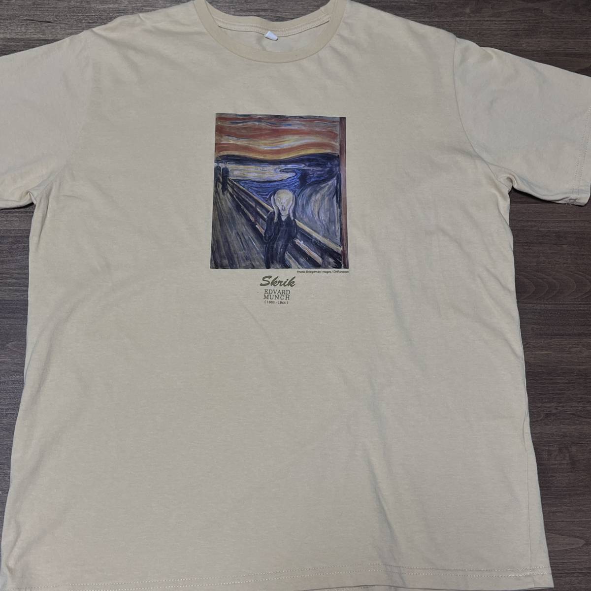 エドヴァルド・ムンク 叫び Tシャツ Edvard Munch Munch he Scream　shirt_画像2