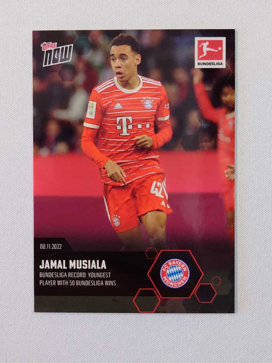 topps now card Jamal Musiala FC Bayern Munchen カード トップスナウ 2022-23 BUNDESLIGA 086 サッカー ジャマル・ムシアラ バイエルン_画像1