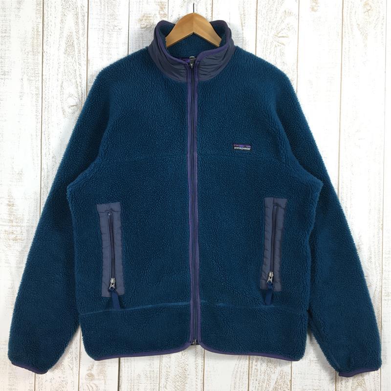 MENs L パタゴニア レトロX カーディガン RETRO-X CARDIGAN ファースト 最初期型 雪なしタグ PEF ブルーグラス レトロエ_画像1