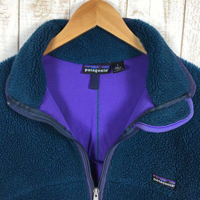 MENs L パタゴニア レトロX カーディガン RETRO-X CARDIGAN ファースト 最初期型 雪なしタグ PEF ブルーグラス レトロエ_画像4