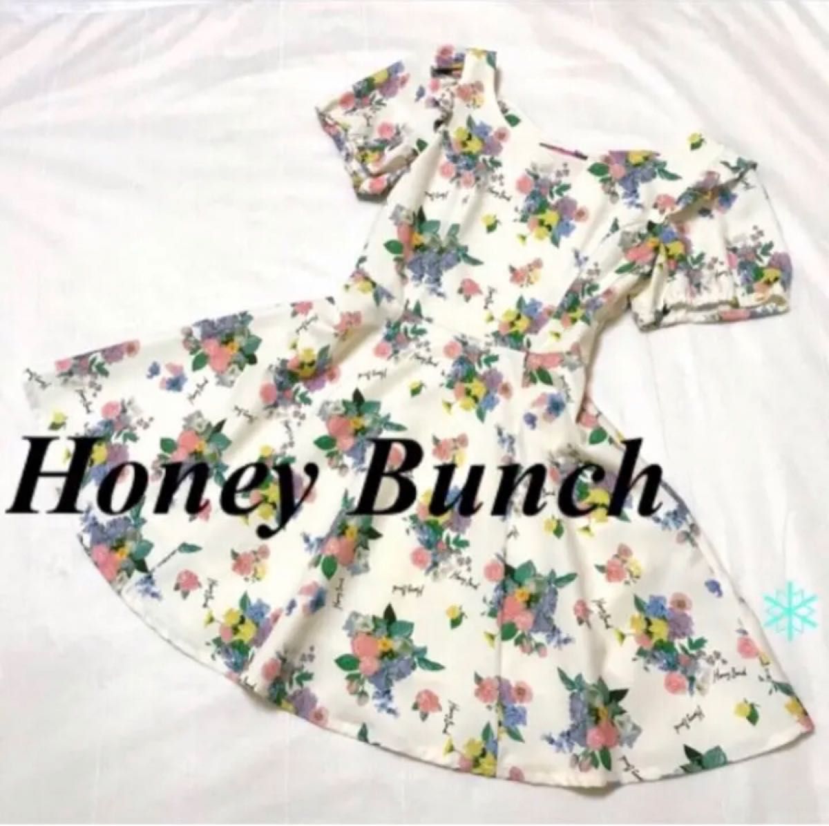 Honey Bunch ハニーバンチ ワンピース 花柄 リボン フレア