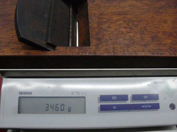 希少★12283★大鉋 4寸鉋 幅広 かんな 東源次 東住人 赤樫台 身幅138mm 削幅120mm 未調整 大工道具 特殊鉋 宮大工_画像8