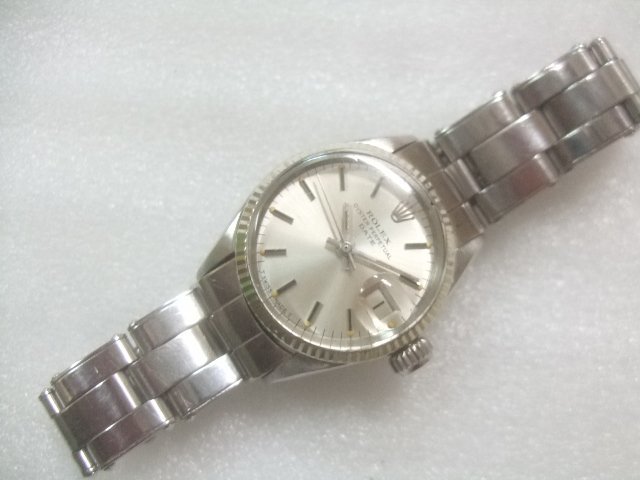 ロレックスROLEX WG/SSオイスターパーペチュアル デート自動巻Ref6517レディー腕時計　W532