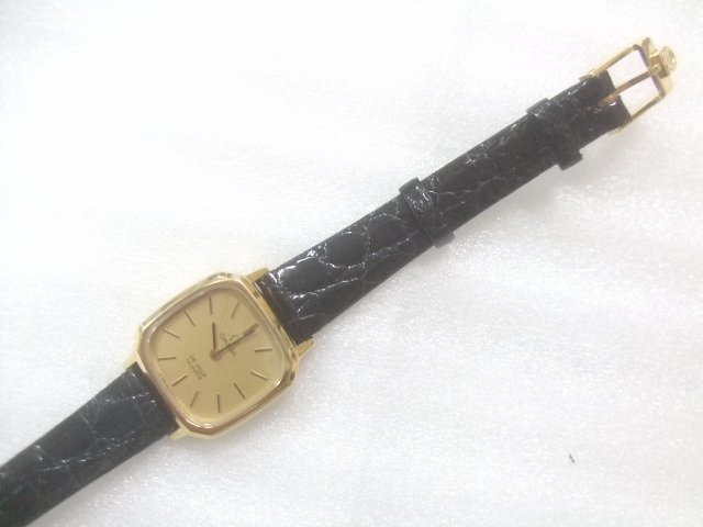 新品未使用高級オメガデビルGFクオーツ腕時計定価120000円　W544