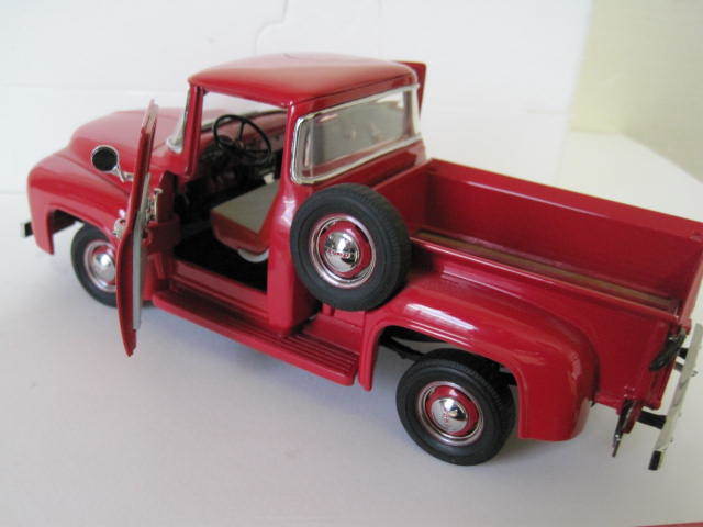  Dan Bally mint 1956Ford F-100 Red 1/24 die-cast made 