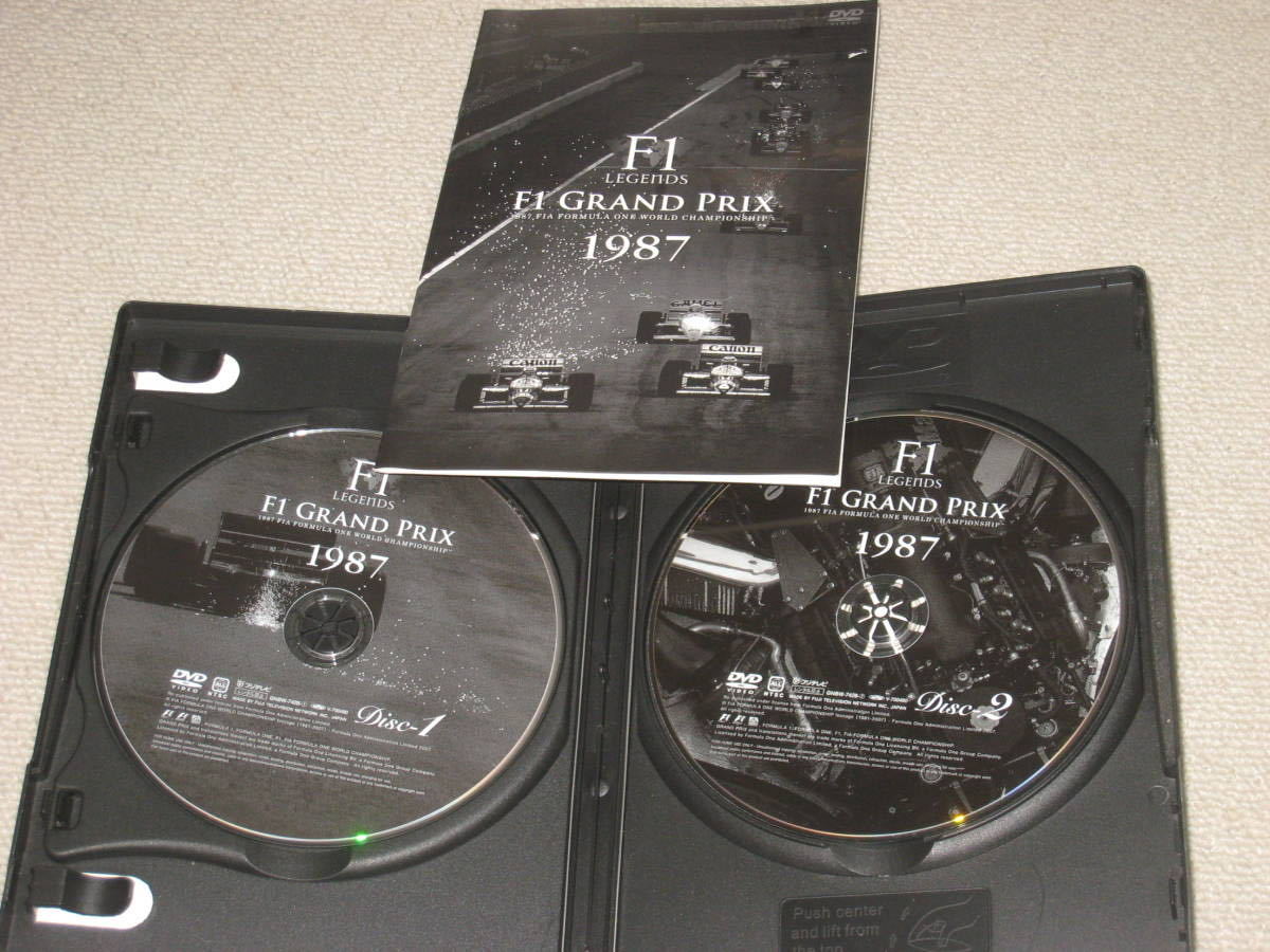 #DVD/2 sheets set [F1 LEGENDS F1 GRAND PRIX 1987]F1 Grand Prix / Ayrton Senna / Alain Prost / Nakajima Satoru #