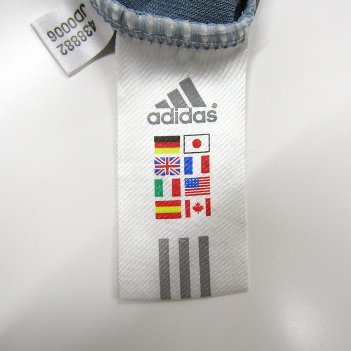 アディダス 半袖Ｔシャツ 袖ライン 胸ロゴ メッシュ スポーツウェア トップス 日本製 レディース Mサイズ グレー adidasの画像9