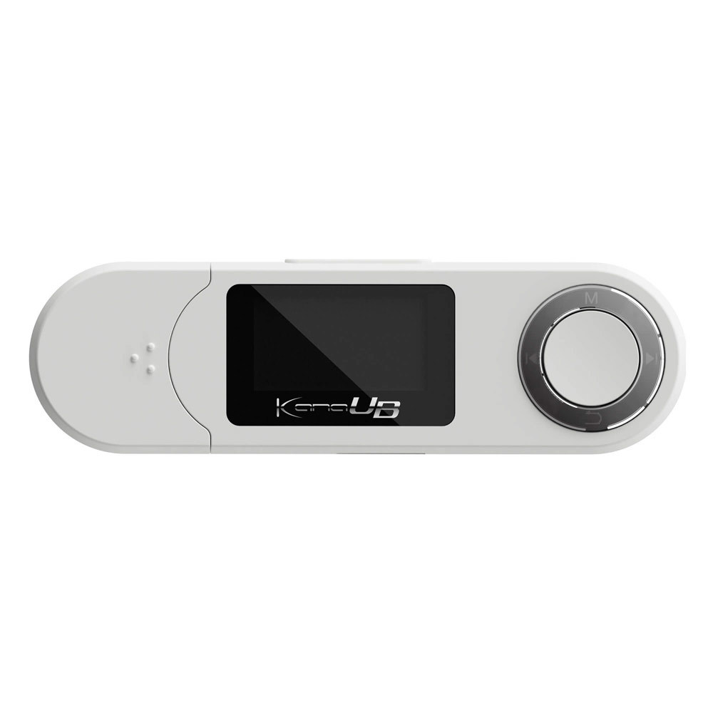 MP3プレーヤー KANA 內(nèi)蔵16GB FMラジオ/ボイスレコーダー搭載 ホワイト グリーンハウス　GH-KANAUBS16-WH/1660