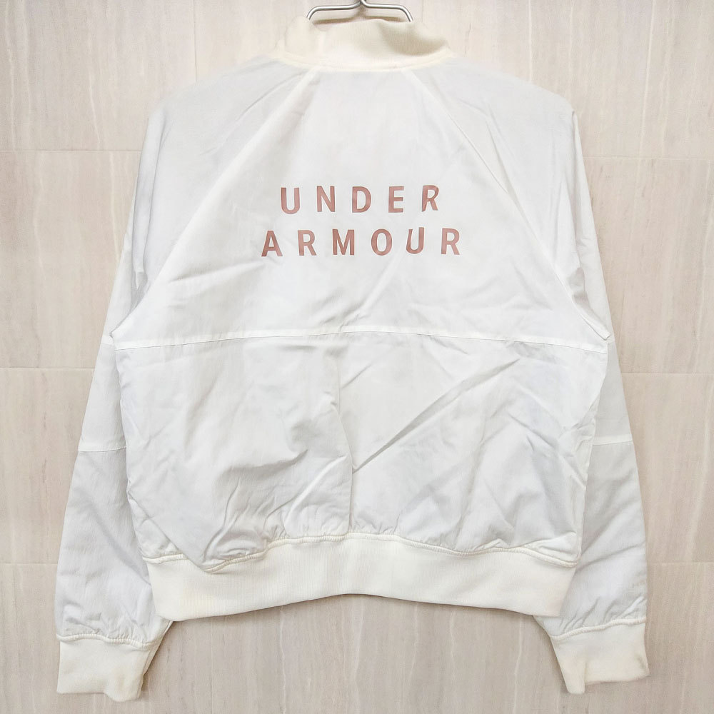  Under Armor новый товар женский с хлопком жакет 1346325 112 XL белый джемпер внешний UNDER ARMOUR