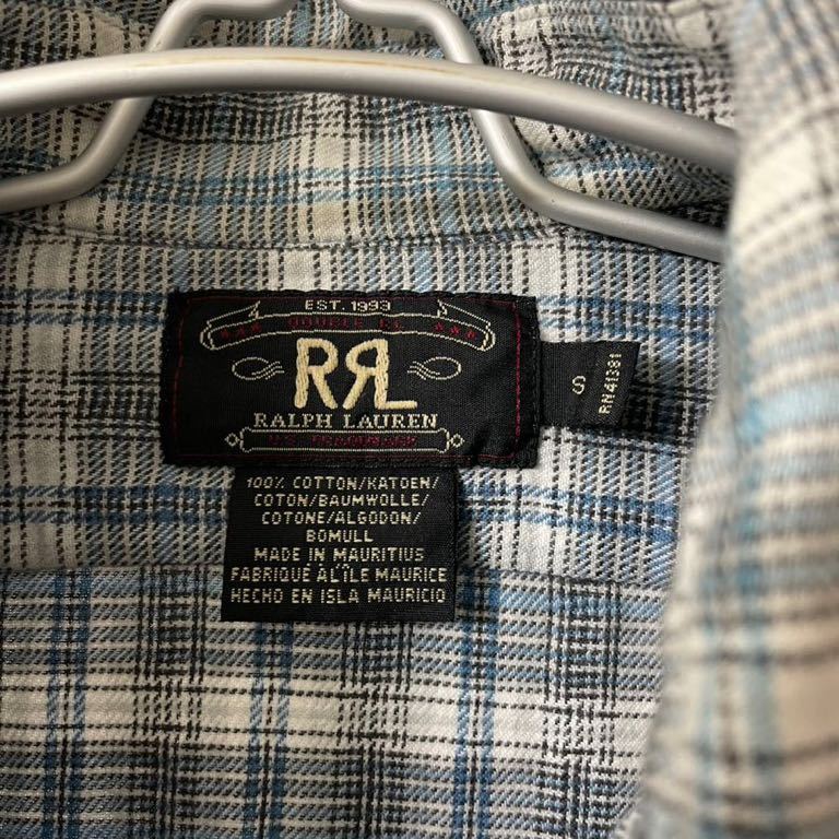 RRL ネルシャツチェック柄 長袖シャツ ダブルアールエル ラルフ