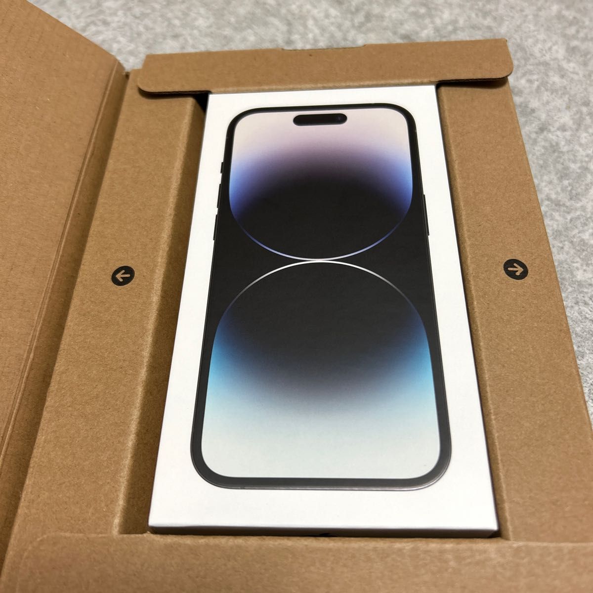 ライトブラウン/ブラック iPhone 14 Pro スペースブラック 128GB SIM