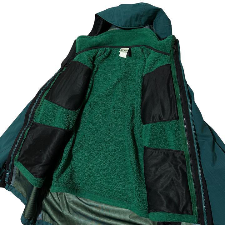 【90s】LL Bean All Conditions GORE-TEX SET　マウンテンパーカー　フリースセット　ジップインジップ