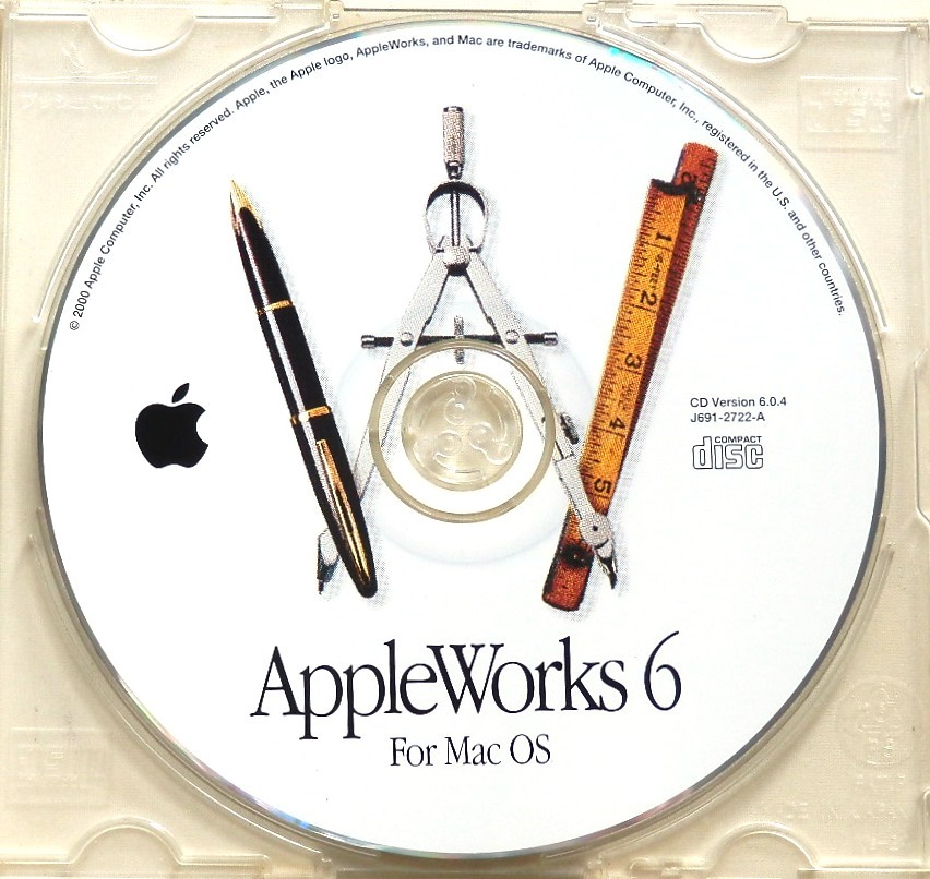 ■ AppleWorks6 For MAC OS 1枚 ■の画像1