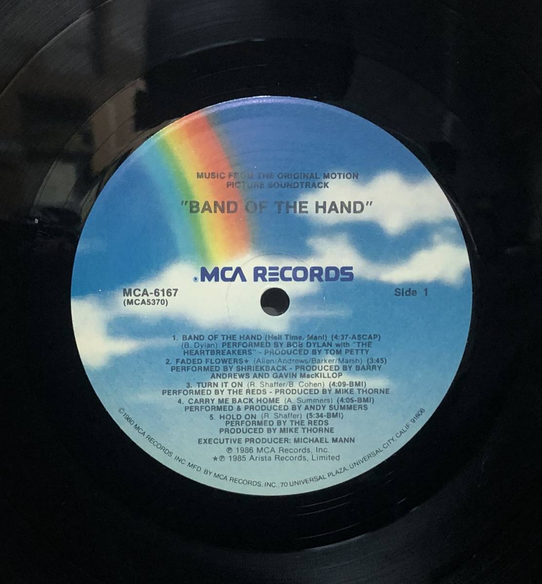 □12/LP【02984】-【輸入盤】OST/VA(BOB DYLAN～)*BAND OF THE HAND「バンド・オブ・ザ・ハンド」_画像3