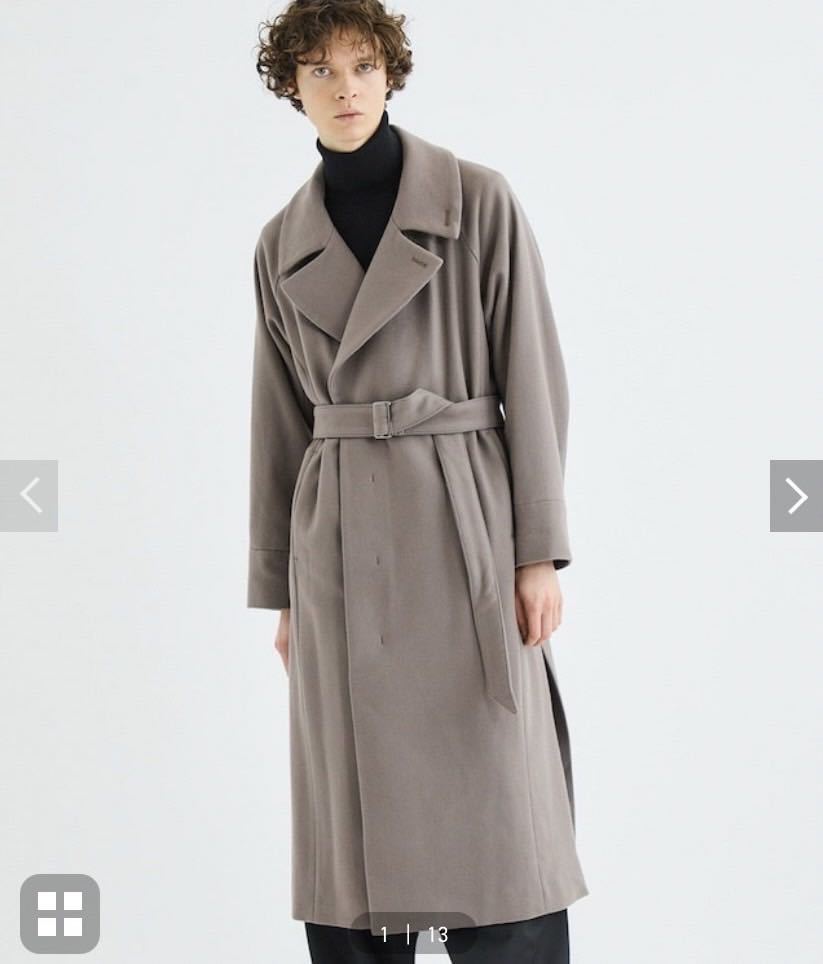 正規代理店 JUHA BELTED ユハ ロングコート COAT OVER Lサイズ